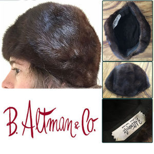 Vintage B. Altman & Company Fifth Avenue Fur Hat